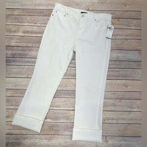 Lauren Ralph Lauren Premier Straight Crop Jeans white 8